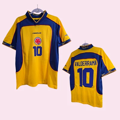 COLOMBIA 2001 HOME - CAMPEÓN COPA AMERICA - VALDERRAMA # 10 - 2XL (funciona pequeño) Foto 1 de 4