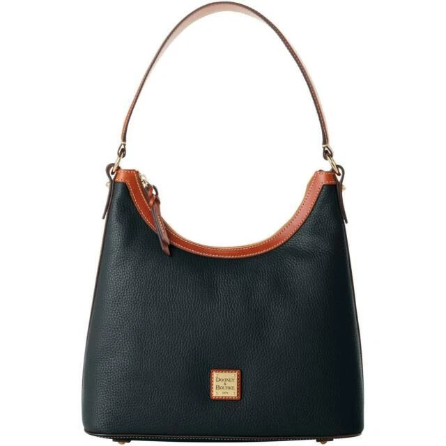 Dooney & Bourke Authentic Pebble Hobo Shoulder Handbag Bag - Black