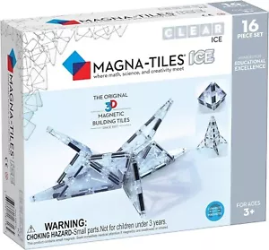 Magna-Tiles Ice 16-Piece Magnetic Construction Set - New, Free Shipping - Picture 1 of 3