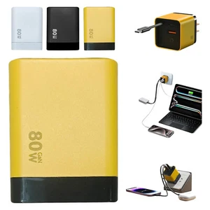 3 in 1 Scalable 80w Max Fast Charger Module with Type-C Cable 2 USB Port for US - Photo 1 sur 21