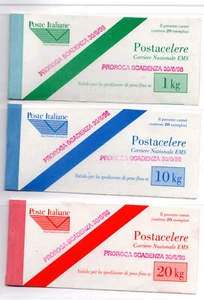 Postacelere 1, 10 e 20 Kg. n. 4/6 tre libretti diversi con all'interno - Foto 1 di 1