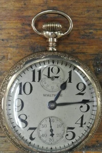 Waltham Vanguard Taschenuhr 16S 23J Modell 1908 UP/Down Anzeige von 1915 - Bild 1 von 8