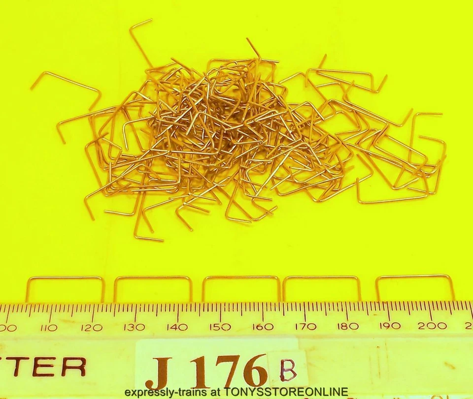 j176B BULK BONUS BUY jouef ho new spares 100x locomotive metal handrails (19mm) - Image 1 of 1