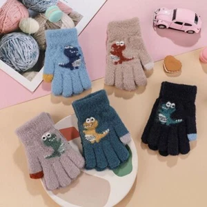 Girls Boys Thicken Gloves Winter Warm Children Full Finger Gloves Kids Mittens - Bild 1 von 14