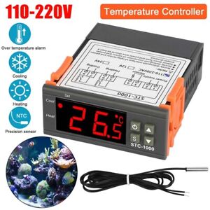 110 220V Digital Temperature Controller Incubator Thermostat Switch Probe Tester