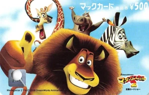 Madagascar Escape 2 Africa 2008 MacDonald gift card Used Japanese - Picture 1 of 2