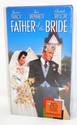 Father of the Bride VHS Tape - 1950 B&W Comedy Tracy Bennett Taylor New SEALED - Image 1 of 4