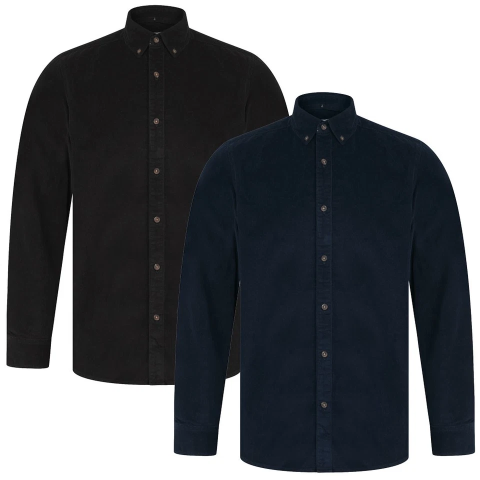 Camisa de pana Tokyo Laundry cordón de aguja algodón manga larga cuello abotonado Foto 1 de 1