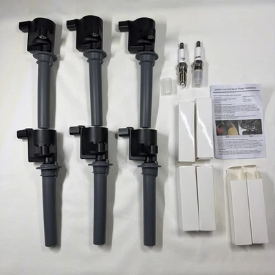 Ignition Coil DG513 DG500 & Spark Plugs SP493 FD502 For Mazda Tribute Mercury - Image 1 of 4