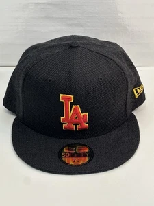 Los Angeles Dodgers New Era Mütze 59fifty nicht verstellbar Größe 7 3/8 Hanf MLB Baseballkappe - Bild 1 von 9