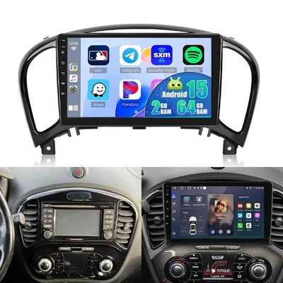LUMIKY 9" 2+64G Carplay Android 15 Autoradio Für Nissan Juke F15 2011-2019 GPS Navi SWC