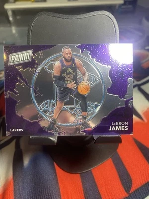 2024-25 Panini Player Of The Day LeBron James Splash Prizm RC /99 Lakers Card - Image 1 of 2