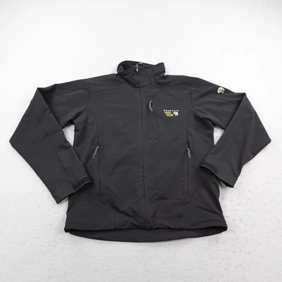 Mountain Hardwear Jacket Mens Medium Black Softshell Windbreaker Shell Coat - Image 1 of 4