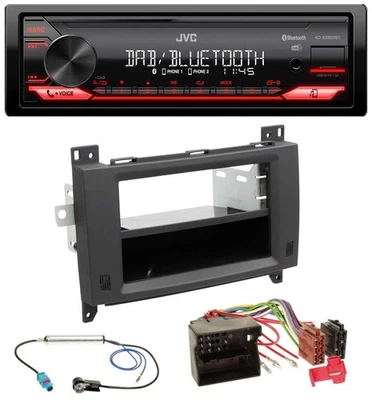 JVC Bluetooth USB DAB MP3 Autoradio für Mercedes Vito Viano 06-14 Rubbertouch - Bild 1 von 4