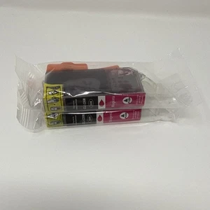 2 PK Magenta Ink w/ CHIP for CLI-226M Canon Pixma MG5220 MG5320 MG6120 MG6220 - Picture 1 of 3
