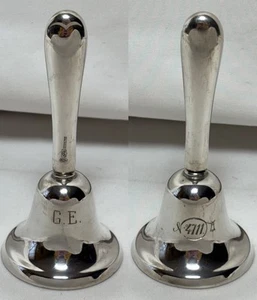 1- Vintage Tuttle Silversmith Sterling Silver Bell 4711 Cologne Logo & Monogram - Picture 1 of 10