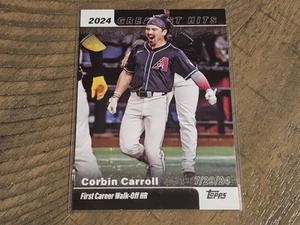 2025 Topps Corbin Carroll 2024 Greatest Hits Insert Diamondbacks Nmmt - Picture 1 of 3