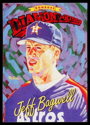 1994 Donruss #DK-27 Jeff Bagwell Diamond Kings Jumbo #/10000 - Image 1 of 2