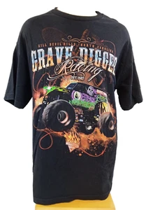 Grave Digger Monster Truck Racing Shirt Short Sleeve Size XL Front Graphic - Picture 1 of 9