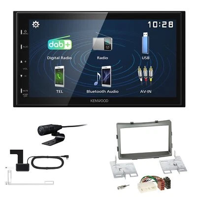 Kenwood 2DIN DAB+ Autoradio für Ssangyong Rodius II ab 2013 dunkelsilber - Bild 1 von 4