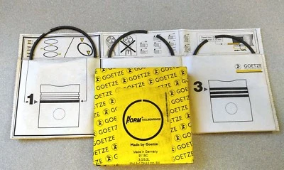 NUEVO JUEGO DE ANILLOS DE PISTÓN ORIGINALES GENUINOS GOETZE PORSCHE 911SC CARRERA Foto 1 de 4
