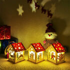 1:12 Scale Dollhouse Miniatures Christmas Light-up Wooden Cottage Accessory