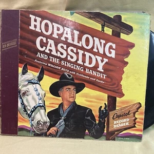 1950 HOPALONG CASSIDY AND THE SINGING BANDIT CAPITOL RECORD READER (2)78RPM/BOOK - Picture 1 of 17