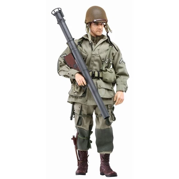 Dragon Models WWII 1/6 Scale 12" US Paratrooper with Bazooka Jim Figure 73152 - Image 1 of 1