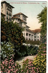 Postal de Hotel Raymond en invierno, Pasadena, California - Imagen 1 de 1