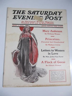 The Saturday Evening Post Magazine- September 1, 1906- Princeton- H. C. Wall - Image 1 of 4