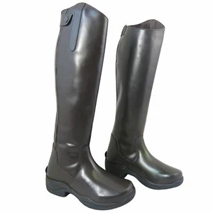Damen Reitstiefel 1/2 Synthetik 1/2 Leder Springprüfung - Bild 1 von 3