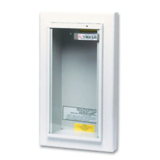 semi-recessed 5 lbs. fire extinguisher cabinet
