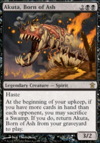 Akuta, Born of Ash ~ Lightly Played Saviors of Kamigawa MTG Magic UltimateMTG Bl - Image 1 of 1