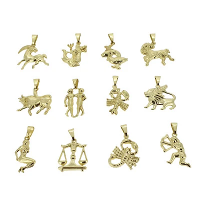 Echt Gold 333 Gelbgold Juwelier Sternzeichen Anhänger detailreich plastisch Neu - Bild 1 von 3