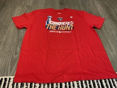 Camisa de campeones de la Copa Stanley 2024 de los Florida Panthers Fanatics para hombre talla: 3XL NUEVA CON ETIQUETAS Foto 1 de 4