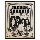 Black Sabbath - "World Tour 78" - 10Cm X 8Cm Woven Sew On Patch - Official Item