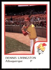 1986 ProCards Albuquerque Dukes Dennis Livingston Albuquerque Dukes #13