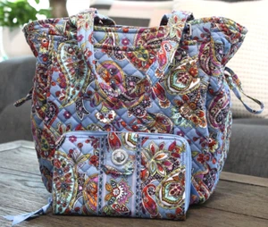 Vera Bradley Glenna Satchel & RFID Turnlock Wallet Provence Paisley Exact Item - Picture 1 of 11