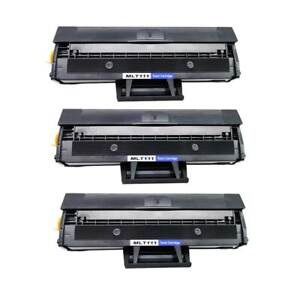 3 Black Toner Cartridge For Samsung Xpress SL M2026W M2070FW M2070W MLTD111S