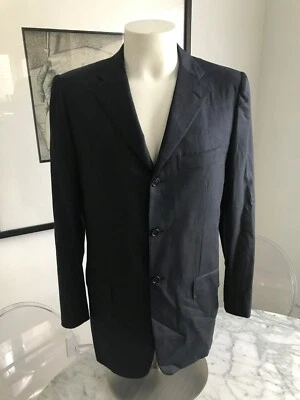 Chaqueta Abrigo Deportivo $4200 KITON Super 180's Gris Carbón Sólido EU53L/US43L ITALIA Foto 1 de 4