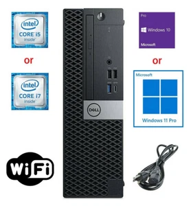 Dell OptiPlex 7050 SFF i5/i7 7th Gen.+ up to 64GB RAM &2TB SSD &4TB HD +WiFi+KB - Picture 1 of 4