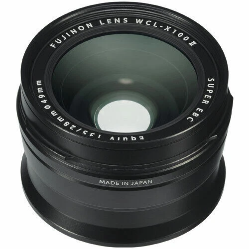 Fujifilm WCL-X100 II Wide Conversion Lens for X100F Camera - Black