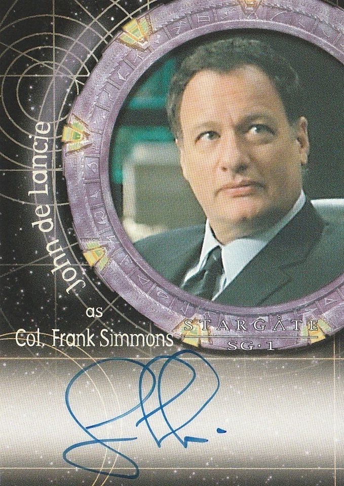 Stargate SG-1 Autograph Card - A25 - John de Lancie - Image 1 of 1