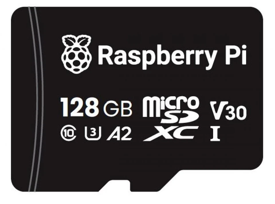 Raspberry Pi microSDXC Speicherkarte, A2, Class 10, U3, 128GB - Bild 1 von 1