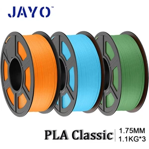 JAYO 3.3KG 3D Printer Filament PLA Classic 1.1KG/SET 1,75mm Superior Toughness - Picture 1 of 18