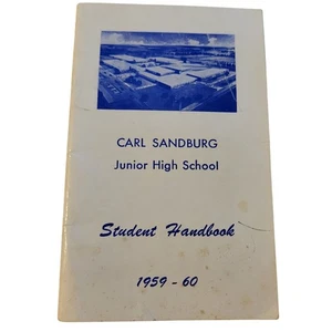 Vintage Carl Sandburg Junior High School 1959-60 Schülerhandbuch - Bild 1 von 12