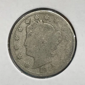 1912-D 5C Liberty Nichel F3758 - Foto 1 di 2