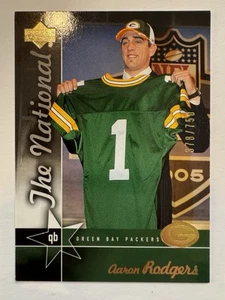 2005 Upper Deck Aaron Rodgers Rookie #NFL4 The National /750 RC - Picture 1 of 7