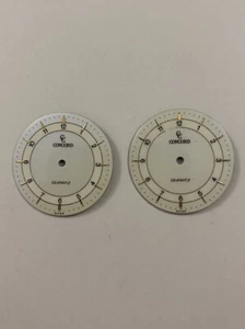 Vintage White Concord Quartz Dial 27mm (2 Available) - Picture 1 of 3