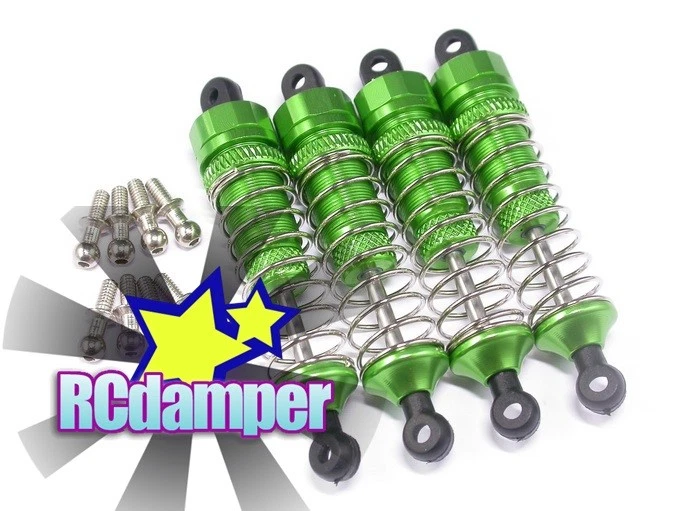 GPM ALUMINUM SHOCK DAMPER FRONT & REAR SET GREEN TRAXXAS 1/18 LATRAX SST  - Image 1 of 1